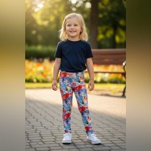 Colorful Starry Sky Kids Leggings